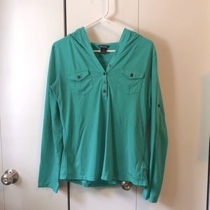 Marmot long sleeve top with hood Size Medium